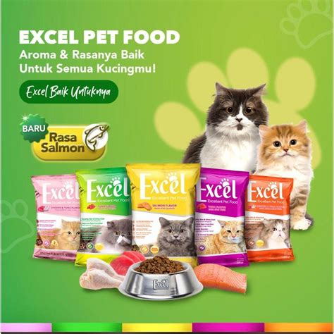 Jual Pakan Makanan Kucing EXCEL 500gr Cat Pet Food Adult Mother Kitten