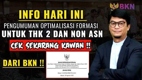 Baru Saja Info Bkn Pengumuman Optimalkan Formasi Pppk Untuk Jadi Asn