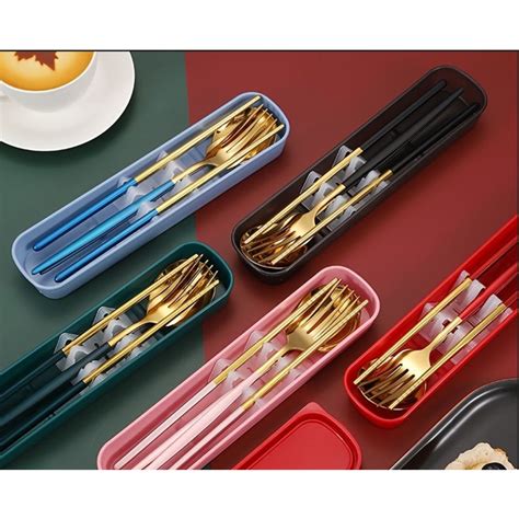 O B S 4in1 7in1 8in1 9in1 304 Stainless Steel Cutlery Set Chopstick