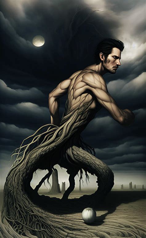 Man Tree Surreal Digital Art By Barroa Artworks Fine Art America