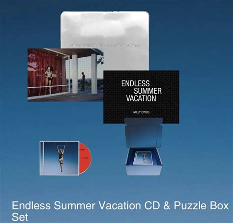 Miley Cyrus Endless Summer Vacation Cd Puzzle Box Set Esv Flowers Ebay