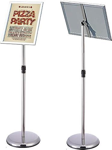 YIYO A3 Poster Stand Floor Standing Sign Holder Snap Frame Adjustable