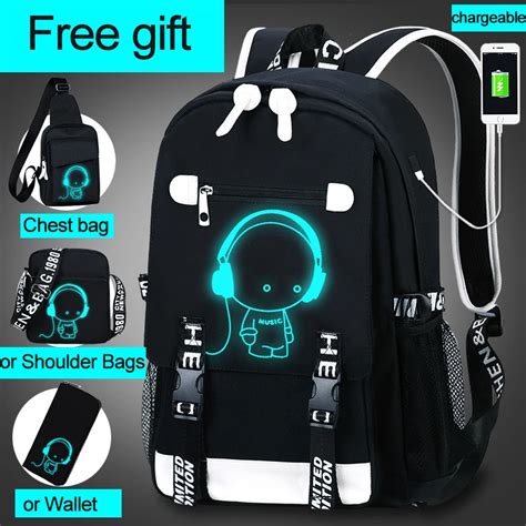 Mochila Escolar Para Estudiantes Mochila Escolar Con Carga Usb De