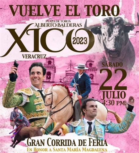 ANUNCIAN CARTEL PARA CORRIDA DE FERIA EN XICO Titansports