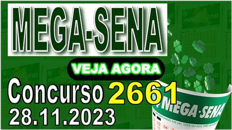 Resultado Da Mega Sena Mega Sena Concurso 2661 YouTube