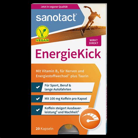 Energiekick Koffein Kapseln Online Kaufen Sanotact