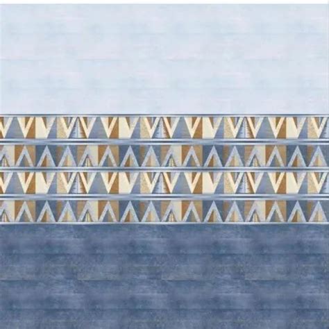 Blue Base Ceramic Designer Wall Tile Thickness 5 10 Mm Size 12 X