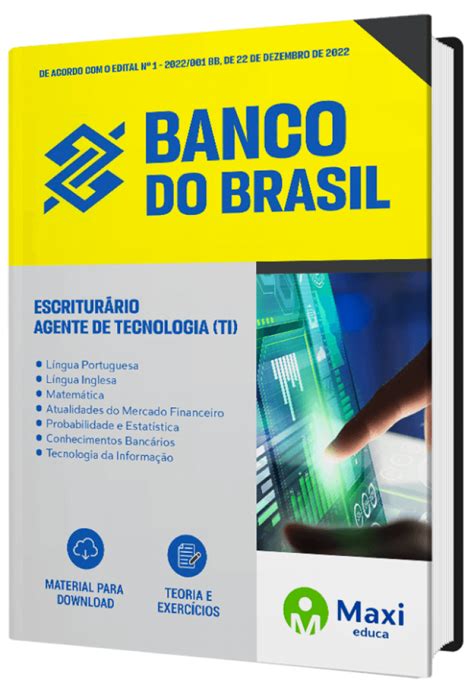 Baixar Apostila Banco do Brasil BB 2023 Escriturário Agente de