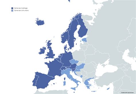 Same Sex Marriage And Civil Unions In Europe R Mapporn