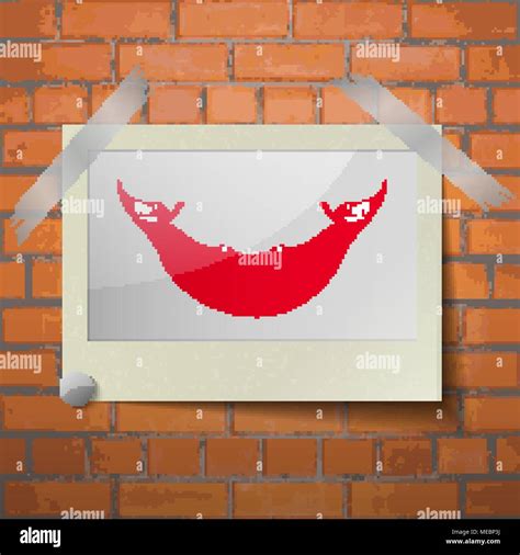 Flags Of Eaaster Rapa Nui Scotch Taped To A Red Brick Wall Vector