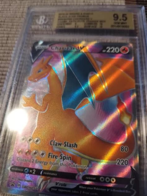 Bgs Charizard V Glurak Eng Swsh Champions Path Pokemon Psa Gem