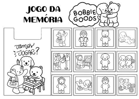 Jogo De Bobbie Goods - Blog Educação e Transformação: 👍Jogo da Memória BOBBIE GOODS (para colorir)