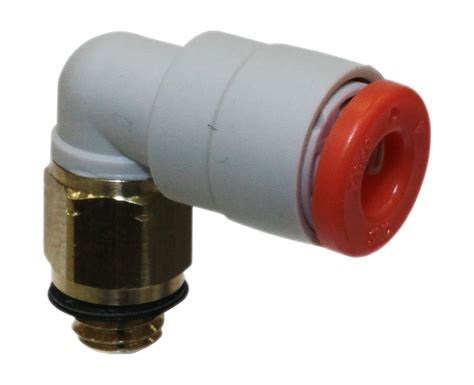 SMC KQ2L03 32A 10 PBT And Brass Push To Connect Tube Fitting 90 Degree