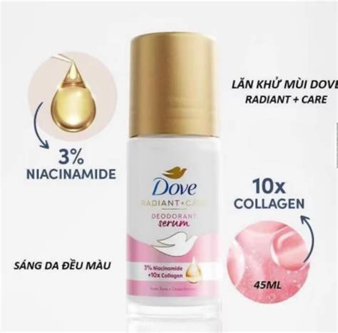 Dove Radiant Care Suero Desodorante Con 3 De Niacinamida 10x