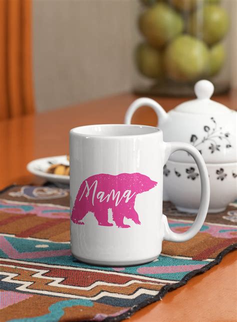 Mama Bear Mama Bear Mugmama Bear Cupmama Bear Tt For Etsy