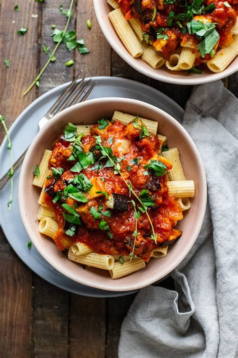 Roasted Eggplant Pasta 6 Ingredients A Simple Palate