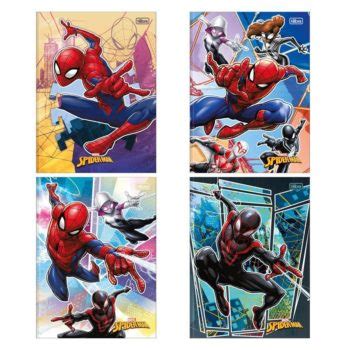 Caderno Brochura Homem Aranha Spider Man 80fls Tilibra Supertem