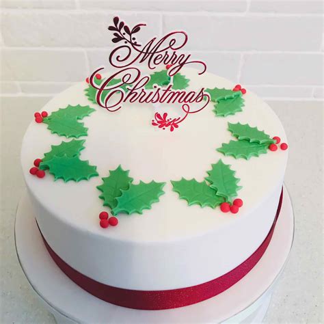 Merry Christmas Cake Topper Set Serendipity Cake Company