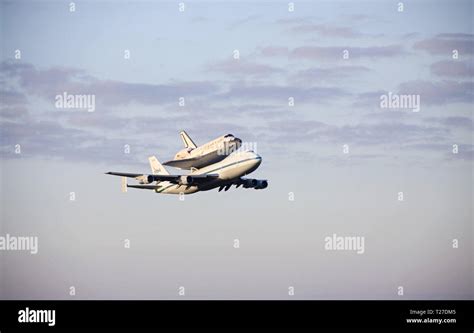 Cape Canaveral Fla Space Shuttle Discovery Mounted To A Shuttle