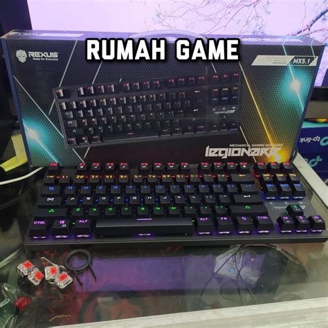 Jual Keyboard Gaming Rexus Legionare MX 5 1 Mechanical TKL Rexus MX5 1