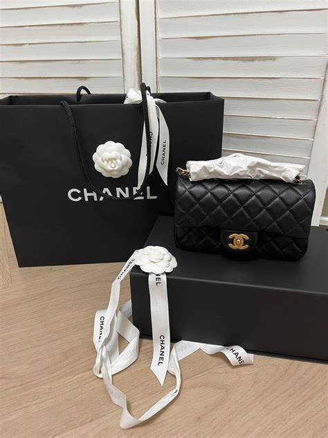 Bnib Chanel S Pearl Crush Mini Rectangle In Black Women S Fashion