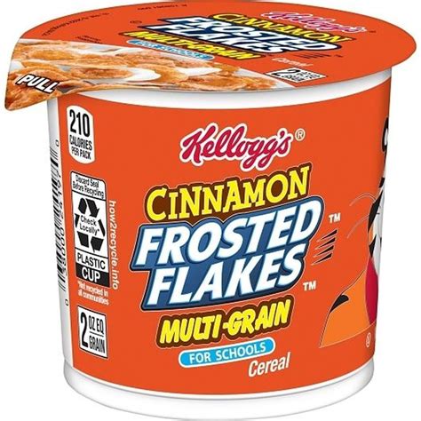 Kelloggs Frosted Flakes Cinnamon Cereal Case Foodservicedirect