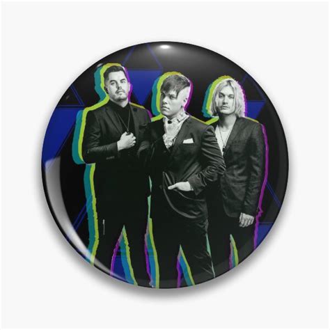 Set It Off Band Group Photo Duality Diamond Dark Blue Pin For Sale By Chloeneko Redbubble