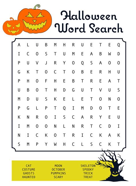 Printable Halloween Activity Sheets