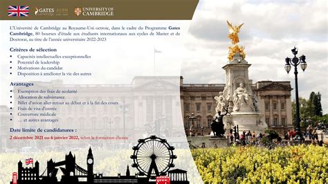 Bourses D Tudes Universit De Cambridge Royaume Uni