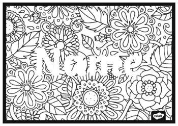 Twinkl Editable Mindfulness Name Colouring Activity TpT