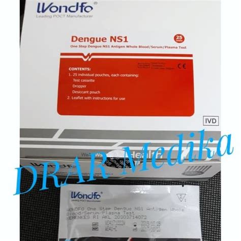 Jual Dengue Ns Test Demam Berdarah Wondfo Isi Test Shopee Indonesia