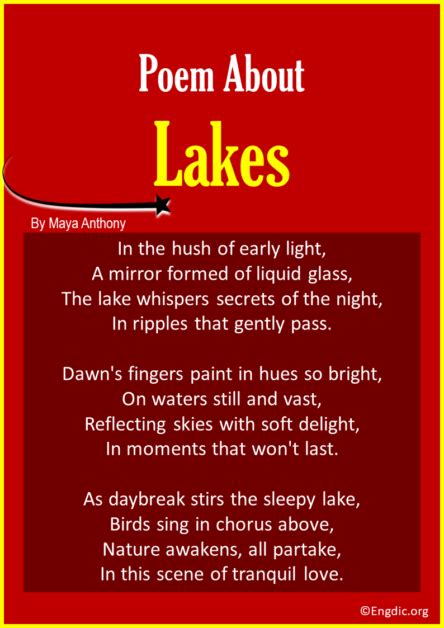 Best Short Poems About Lakes Engdic