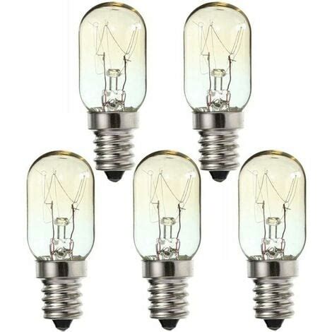 Lot de 5 ampoules LED E14 15 W 230 V E14 à vis blanc chaud 2700 K