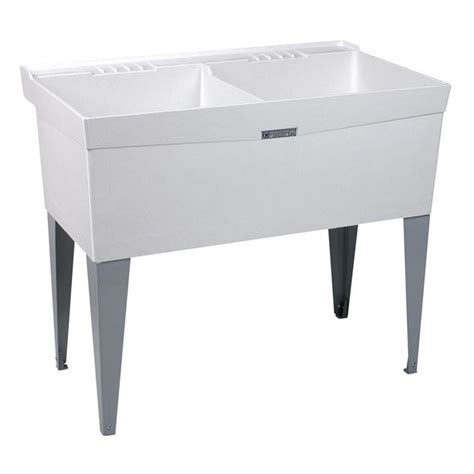 Utilatwin Premier Floor Mount Laundry Utility Tub 40 W X 24 D Utility