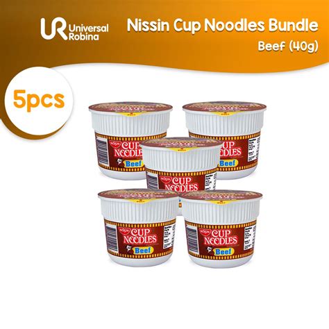 5 X Nissin Cup Noodles Mini Beef 40g Shopee Philippines