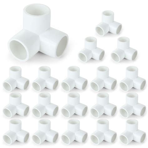 Buy 24Pack PVC Elbow Fittings 3 4 Inch 3 Way PVC Pipe Fitting