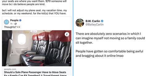 Airline Passengers Debate Whether Solo Flyers Should Relocate So Families Can Sit Together On Planes