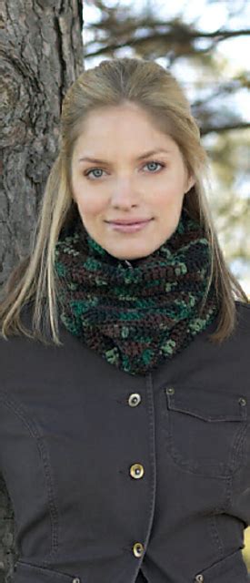 Ravelry Camouflage Neckwarmer Crochet Pattern By Bernat Design Studio