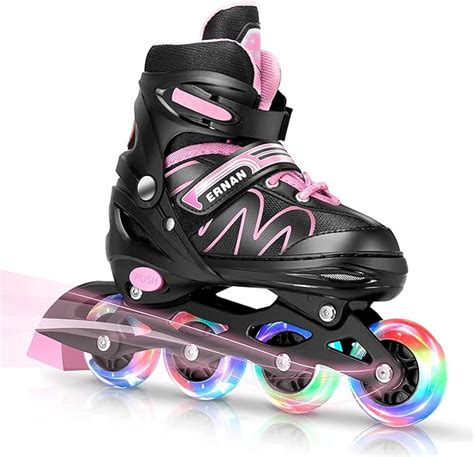 Verstellbar Inliner F R Kinder M Dchen Inline Skates Rollschuhe Mit