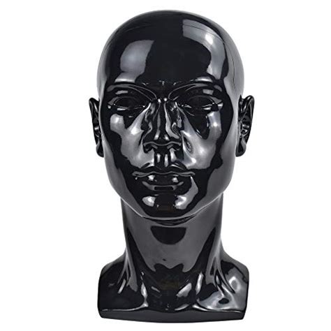 PVC Male Mannequin Head With Ears Men Smooth Mannequin Head Model Wig