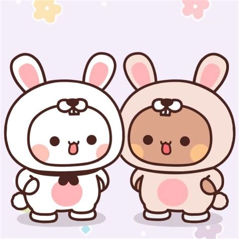 Couple Bubu Dudu Jadi Kelinci Osos Para Dibujar Dibujos Kawaii