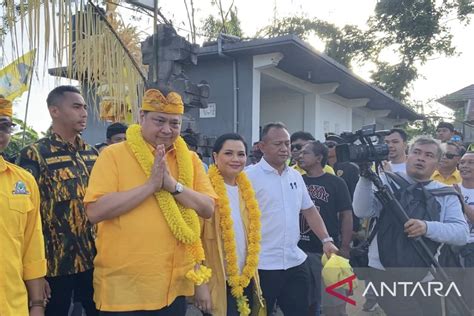 Airlangga Minta Perubahan Di Bali Dengan Memenangkan Golkar Antara News