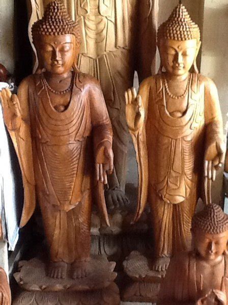 Jual Patung Kayu Budha Buda Sakyamuni Berdiri Style 3 T1 Meter Di