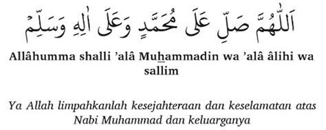 Bacaan Sholawat Nabi Muhammad Saw Arab Latin And Artinya