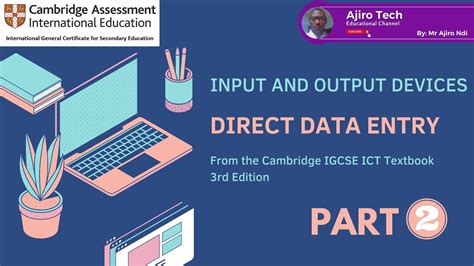 Igcse Ict Paper Input And Output Devices Direct Data Entry