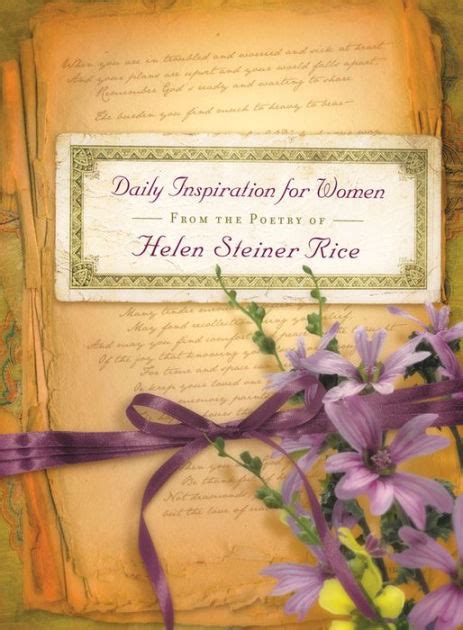 Daily Inspiration For Women From The Poetry Of Helen Steiner Rice By Helen Steiner Rice Ebook