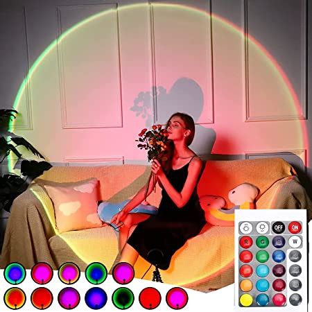 Buy Voffy Sunset Lamp Projection Led Lights With Remote Colors