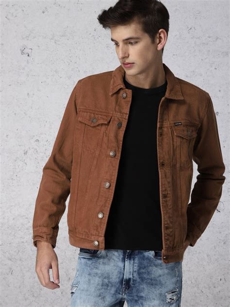 Brown Denim Jacket Jackets