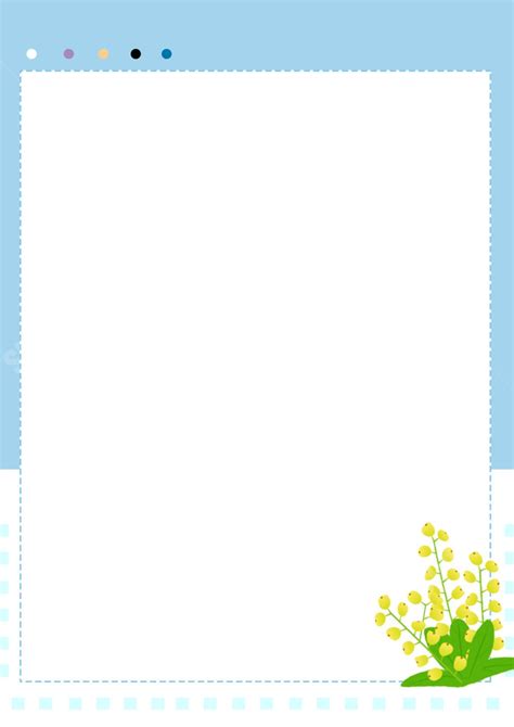 Main Picture In Blue Minimalist Style Page Border Background Word