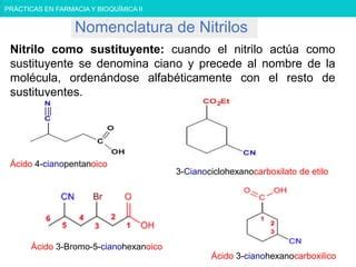 CLASE 04 NITRILOS FARMACIA Y BIOQUIMICA Pdf Descarga Gratuita